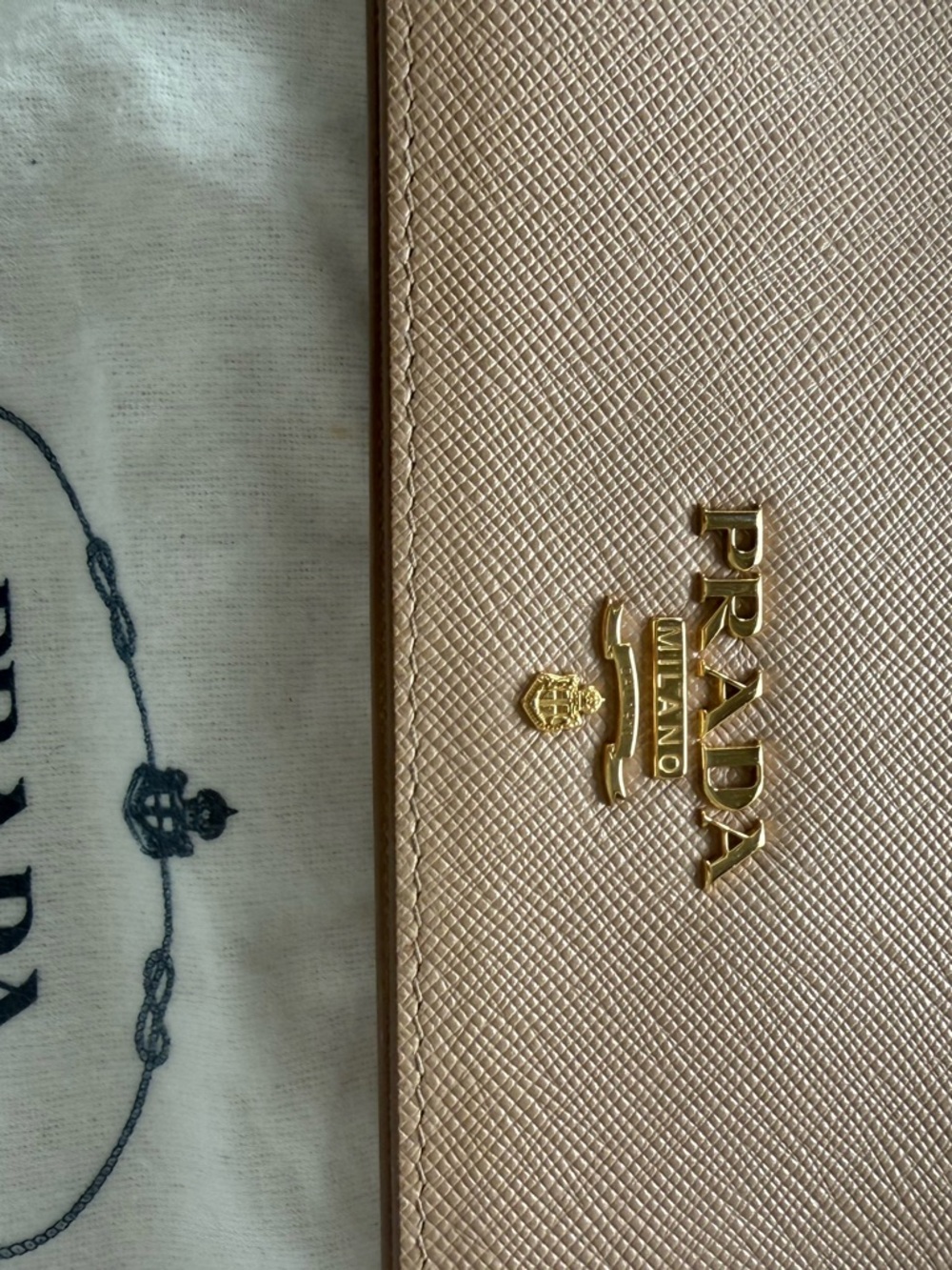 Prada Blush Pink Crossbody with Gold Chain Strap - Picture 5 of 14